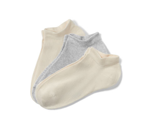 Tchibo - Krátké dětské ponožky - vel. 31-34 - barva: šedá