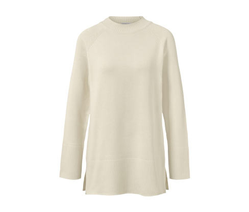 Tchibo - Dlouhý pletený svetr - pro ženy - vel. S 36/38 - barva: bílá