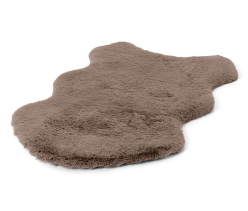 Tchibo - Dekorativní umělá kožešina - barva: šedá