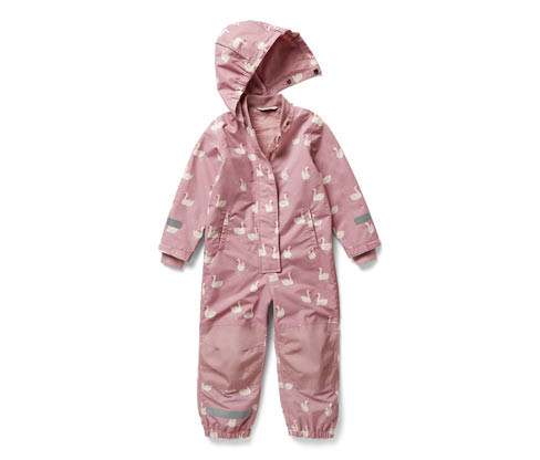 Tchibo - Dětská kombinéza do deště - pro miminko - vel. 74/80 - barva: růžová/s potiskem