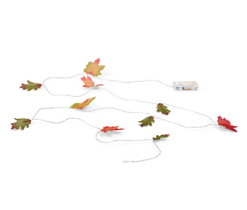 Tchibo - LED světelný řetěz »Lístky« - barva: zelená