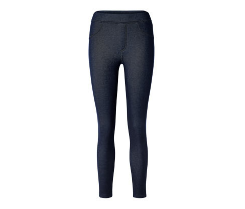 Tchibo - Legíny v džínovém vzhledu s podšívkou - pro ženy - vel. S 36/38 - barva: modrá