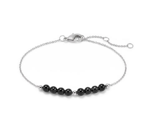 Tchibo - Obsidiánový náramek - barva: černá