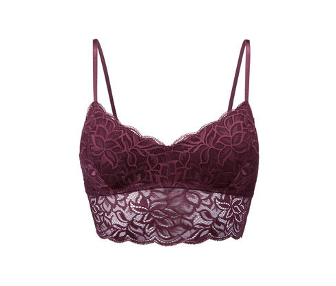 Tchibo - Krajková podprsenka - pro ženy - vel. 36 - barva: červená