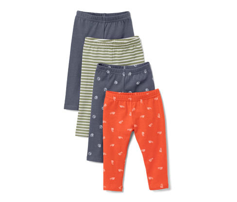 Tchibo - Legíny pro miminka a malé děti - pro miminko - vel. 50/56 - barva: modrá/s potiskem