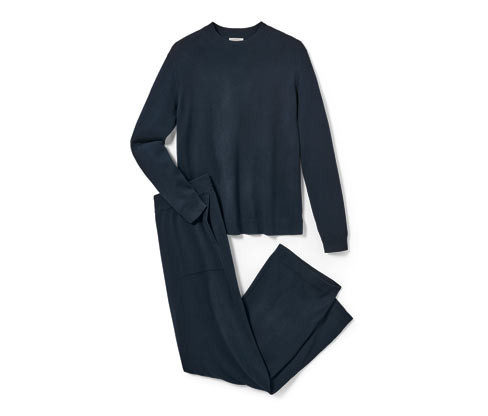 Tchibo - Domácí souprava z pleteniny - pro ženy - vel. S 36/38 - barva: modrá