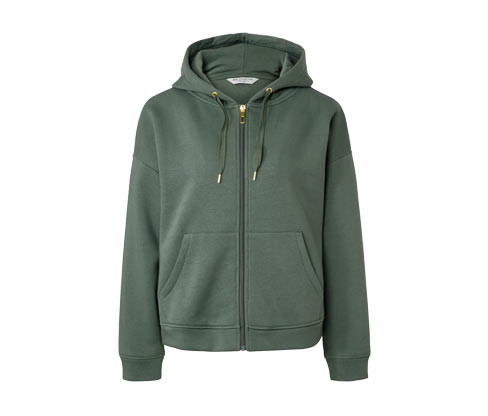 Tchibo - Pohodlná mikina - pro ženy - vel. S 36/38 - barva: zelená