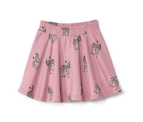 Tchibo - Dívčí žerzejová sukně s šortkami - vel. 86/92 - barva: černá/s potiskem