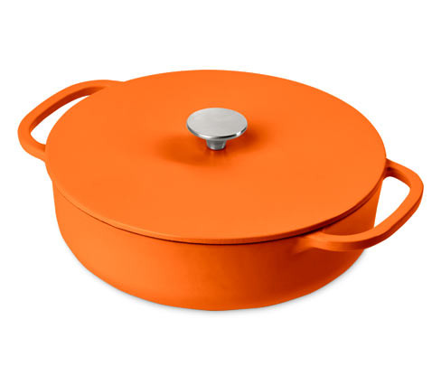 Tchibo - Litinový pekáč - barva: oranžová