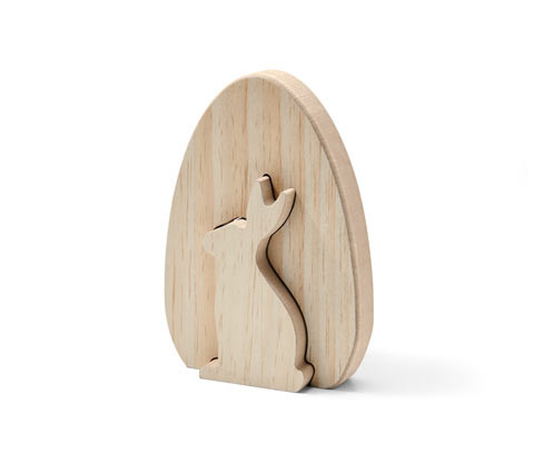 Tchibo - Dekorační zajíc - barva: hnědá