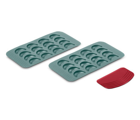 Tchibo - Formy na pečení vanilkových rohlíčků - barva: zelená