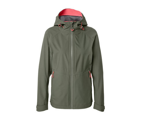 Tchibo - Třívrstvá outdoorová bunda - pro ženy - vel. 34 - barva: zelená