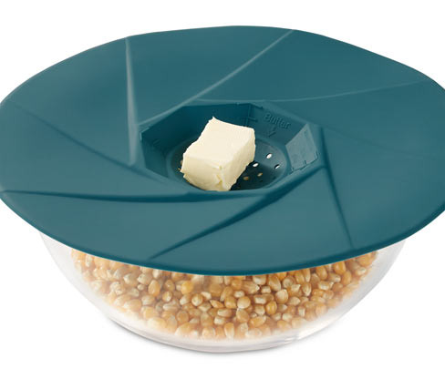 Tchibo - Víko na popcorn do mikrovlnné trouby - barva: modrá