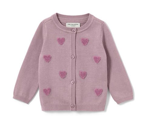 Tchibo - Dětský pletený svetr - pro miminko - vel. 50/56 - barva: fialová