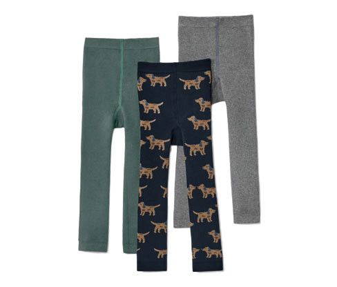 Tchibo - Dětské termolegíny - vel. 86/92 - barva: modrá/žakár