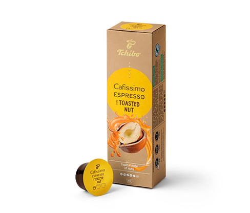 Cafissimo Flavoured Espresso – Toasted Nut – 10 kapslí - Intenzita: 5/6