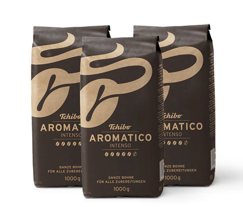 Tchibo - Aromatico Intenso – 3 x 1 kg zrnkové kávy - Intenzita: 5/6