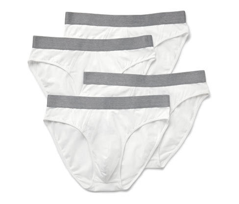 Tchibo - Slipy - pro muže - vel. M/5 - barva: bílá