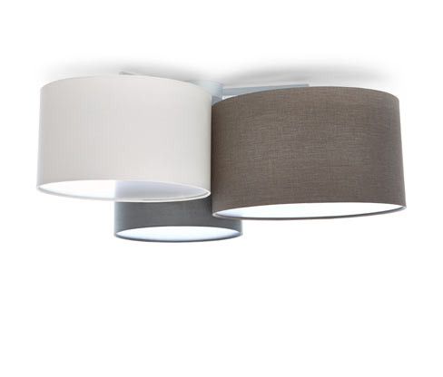 Tchibo - Stropní svítidlo se třemi textilními stínítky - barva: černá