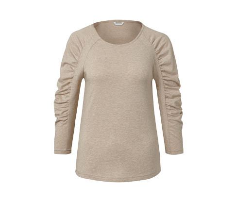 Tchibo - Triko se 3/4 rukávem - pro ženy - vel. XS 32/34 - barva: béžová