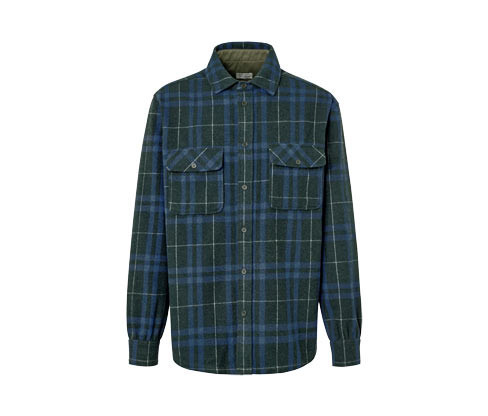 Tchibo - Flanelová košilová bunda - pro muže - vel. 3XL 64/66 - barva: modrá/kostkovaný