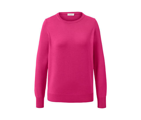 Tchibo - Svetr z jemného úpletu merino - pro ženy - vel. S 36/38 - barva: růžová