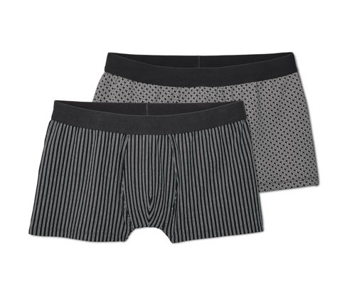 Tchibo - Boxerky - pro muže - vel. M/5 - barva: černá/s proužky