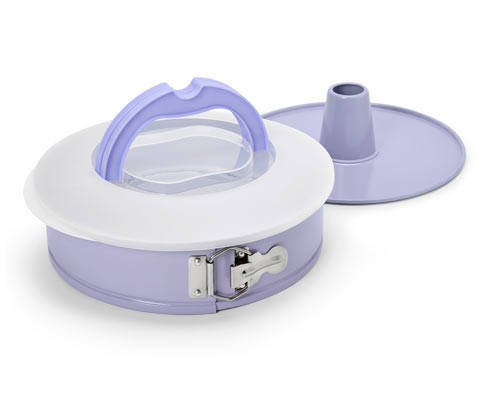 Tchibo - Forma na dort s přepravním víkem - barva: fialová