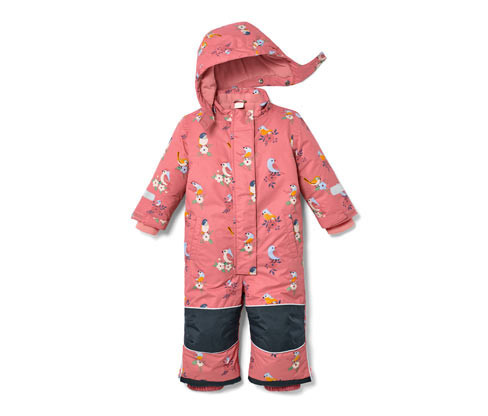 Tchibo - Dětská zimní kombinéza - pro miminko - vel. 74/80 - barva: růžová/s potiskem