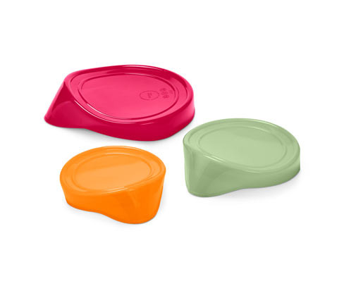 Tchibo - Silikonová víčka pro zachování čerstvosti - barva: zelená