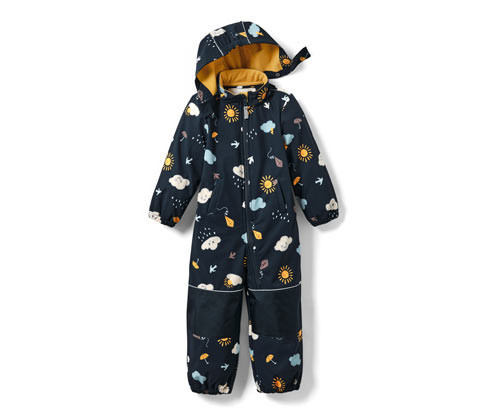 Tchibo - Dětská softshellová kombinéza - pro miminko - vel. 74/80 - barva: modrá