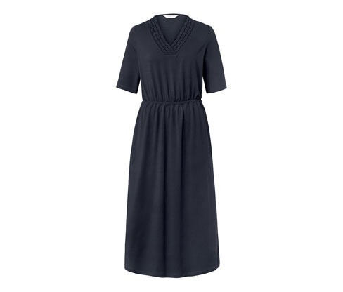 Tchibo - Žerzejové šaty - pro ženy - vel. XS 32/34 - barva: modrá