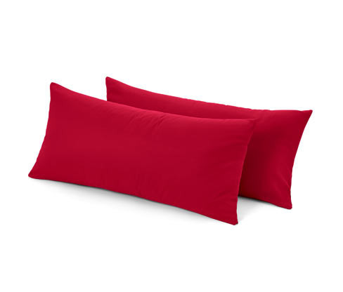 Tchibo - Mikroflanelové povlaky na polštář - barva: červená