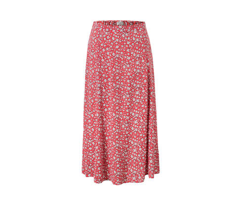 Tchibo - Midi sukně s potiskem - pro ženy - vel. 36 - barva: bílá/květovaný