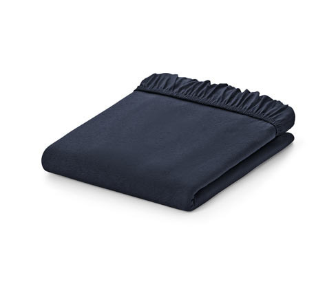 Tchibo - Žerzejové napínací prostěradlo - barva: modrá