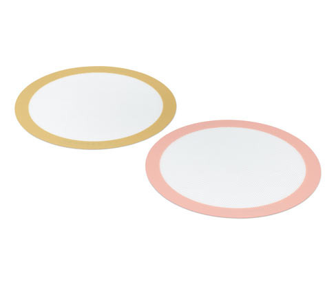 Tchibo - Kulaté pečicí podložky pro opakované použití - barva: bílá