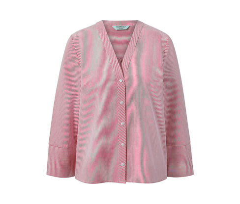 Tchibo - Proužkovaná halenka - pro ženy - vel. 34 - barva: růžová/s proužky