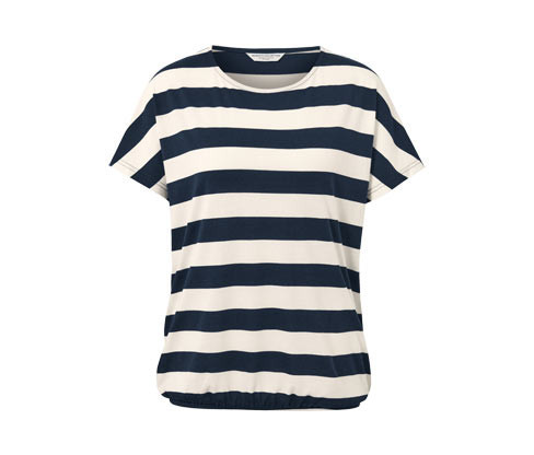Tchibo - Halenkové tričko s proužky - pro ženy - vel. S 36/38 - barva: modrá/s proužky