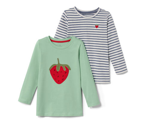 Tchibo - 2 trička pro malé děti - pro ženy - vel. 86/92 - barva: modrá