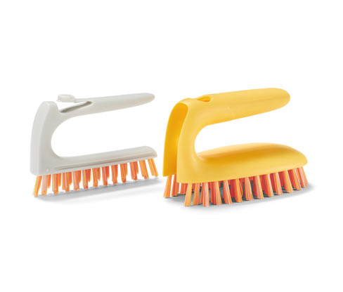 Tchibo - Kartáč na podlahu 2 v 1 - barva: šedá