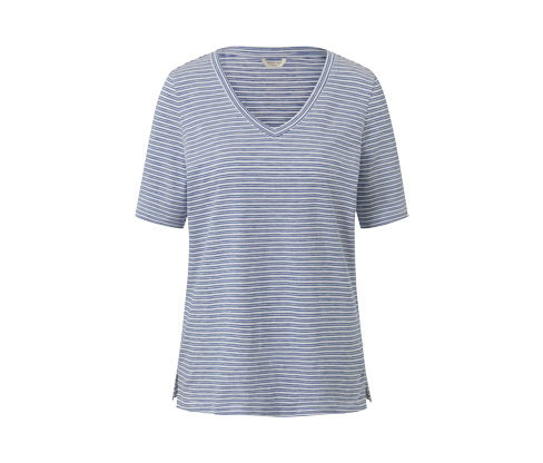 Tchibo - Proužkované triko - pro ženy - vel. S 36/38 - barva: modrá/s proužky