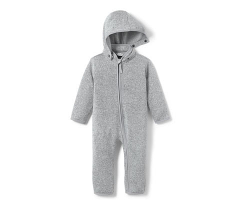 Tchibo - Dětský overal z pleteného fleecu - pro miminko - vel. 50/56 - barva: šedá