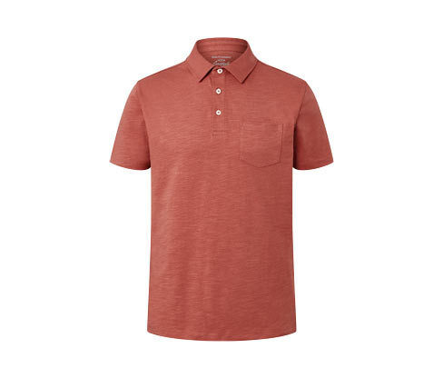 Tchibo - Žerzejová polokošile. terakotová - pro muže - vel. S 44/46 - barva: červená