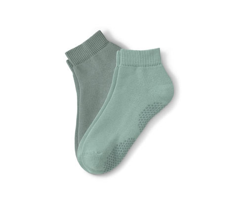 Tchibo - Ponožky na jógu - pro ženy - vel. 35-38 - barva: zelená