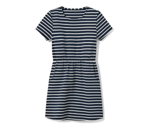 Tchibo - Dívčí žerzejové šaty - pro dívky - vel. 122/128 - barva: modrá