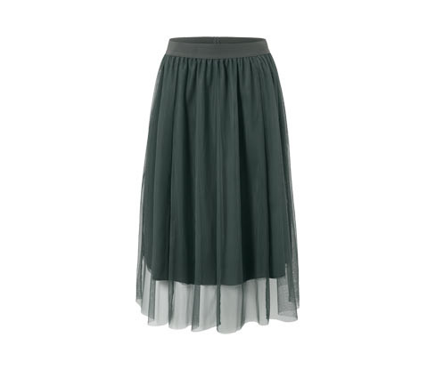 Tchibo - Tylová sukně - pro ženy - vel. S 36/38 - barva: zelená