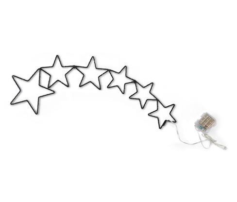 Tchibo - Padající hvězda s LED - barva: černá