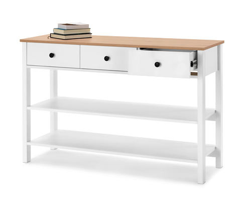 Tchibo - Příborník se zásuvkami - barva: bílá