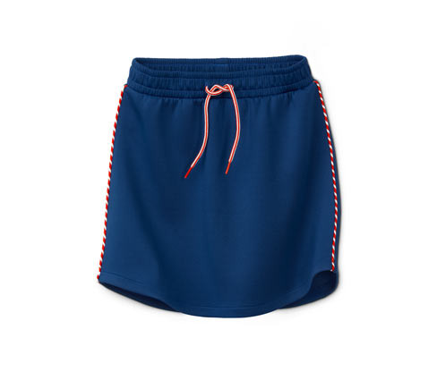 Tchibo - Sportovní žerzejová sukně - pro dívky - vel. 122/128 - barva: modrá