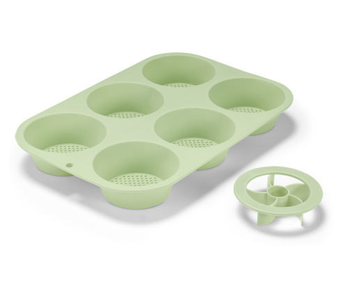 Tchibo - Perforovaná forma na pečení housek - barva: zelená